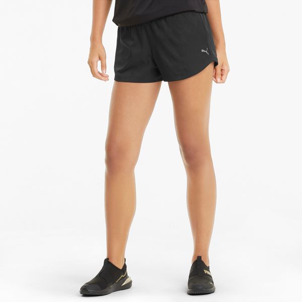 PUMA Women's Puma Performance Woven 3" Training Shorts, Black, Size M, Clothing