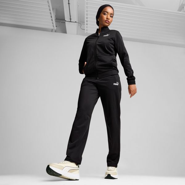 PUMA Women's Puma Poly Tracksuit, Black, Size XS, Clothing