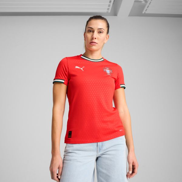 PUMA Women's Puma Portugal 2025 Home Jersey, Red, Size M, Clothing