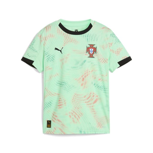 PUMA Women's Puma Portugal's Team 2025 Away Jersey Youth, Green, Size 11-12Y, Clothing