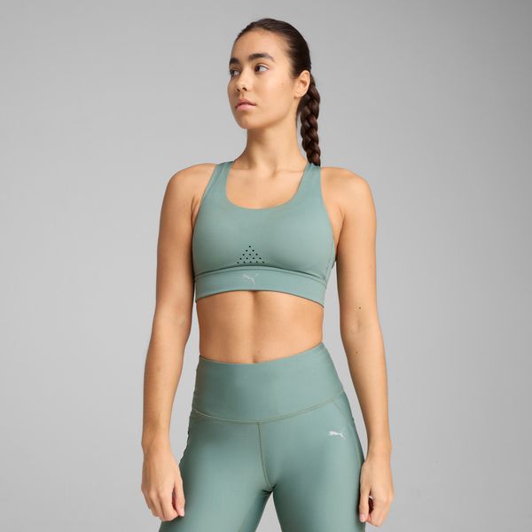 PUMA Women's Puma PWRbreathe RUN BRA, Green, Size XS, Clothing