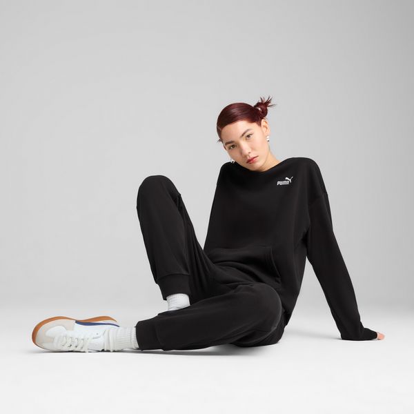 PUMA Women's Puma Relaxed Sweat Suit, Black, Size XS, Clothing