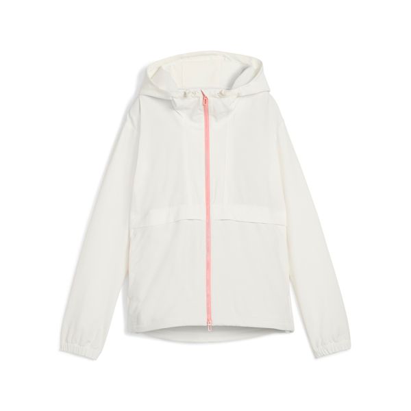 PUMA Women's Puma Ripguard Full Zip Jacket, White, Size S, Clothing