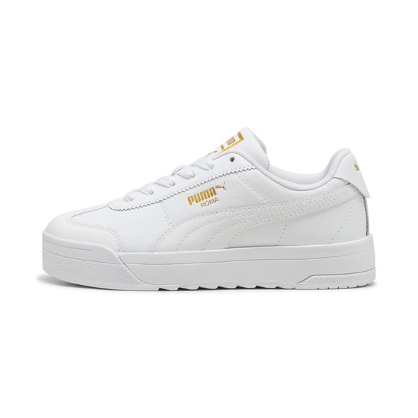 PUMA Women's Puma Roma Feminine Sneakers, White, Size 41, Shoes