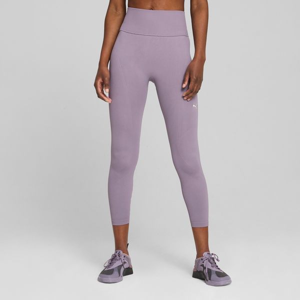 PUMA Women's Puma SHAPELUXE Seamless's Tights, Purple, Size L, Clothing