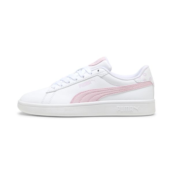 PUMA Women's Puma Smash 3.0 Beach Florals Sneakers Youth, White, Size 39, Shoes