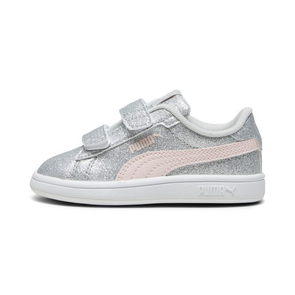 PUMA Women's Puma Smash 3.0 Glitz Glam Toddlers' Sneakers, Gray, Size 21, Shoes