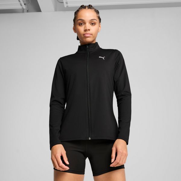 PUMA Women's Puma STRONG Full-Zip Top, Black, Size XS, Clothing