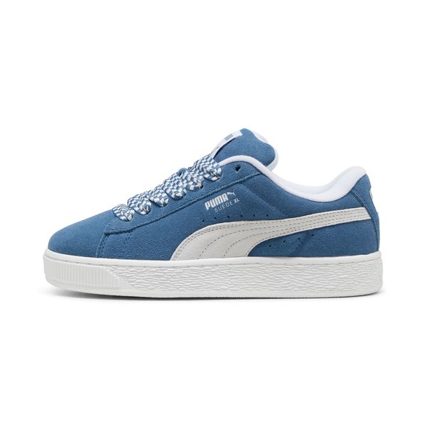 PUMA Women's Puma Suede XL Lace Sneakers, Blue, Size 40.5, Shoes