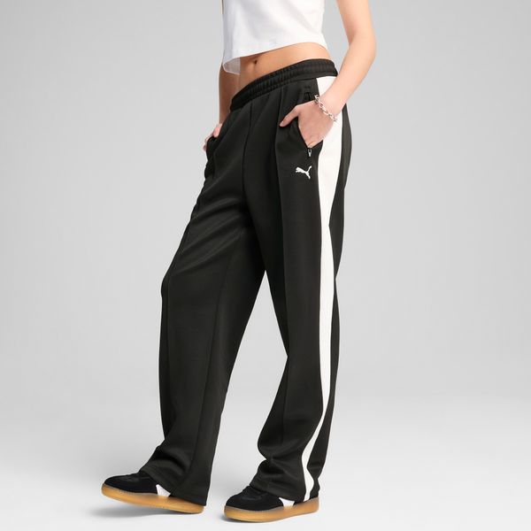 PUMA Women's Puma T7 ALWAYS ON Straight Track Pants, Black, Size M, Clothing