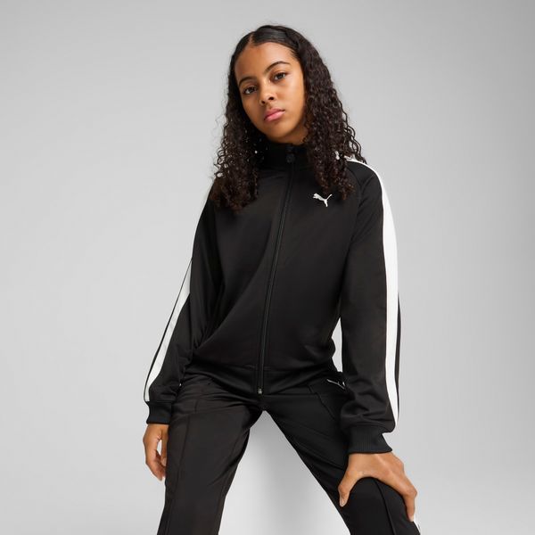 PUMA Women's Puma T7 ALWAYS ON Track Jacket Youth, Black, Size 9-10Y, Clothing