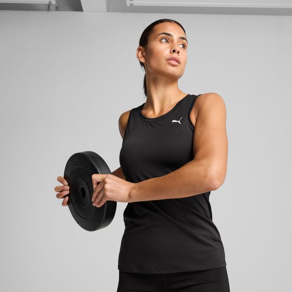 Puma Women's Puma TAD ESSENTIALS Sleeveless Tank, Black, Size XXS, Clothing