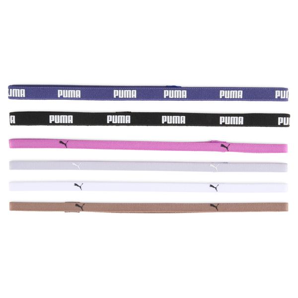 PUMA Women's Puma Training's Sportbands 6 Pack, Black, Size UA, Accessories