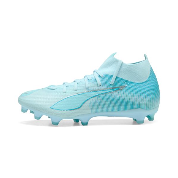 PUMA Women's Puma ULTRA 5 MATCH+ LIGHT UP FG/AG Football Boots, Blue, Size 40.5, Shoes