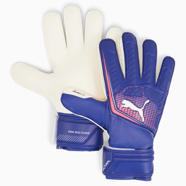 PUMA Women's PUMA Ultra Match Protect Rc Goalkeeper Gloves, Lapis Lazuli/Sunset Glow