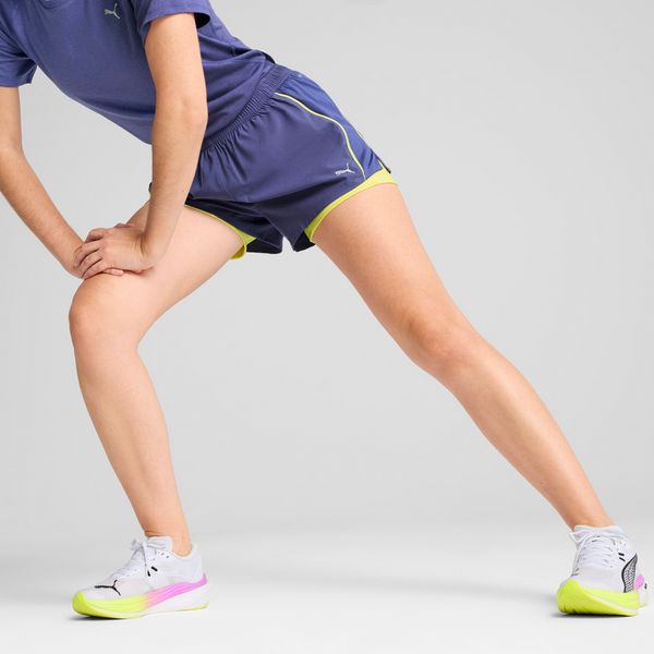 PUMA Women's Puma VELOCITY 2in1 3" Running Shorts, Blue, Size XS, Clothing