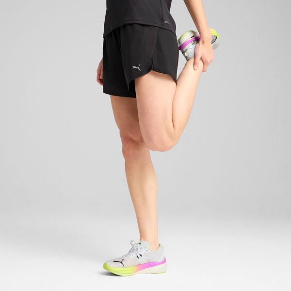 PUMA Women's Puma VELOCITY 5" Running Shorts, Black, Size L, Clothing