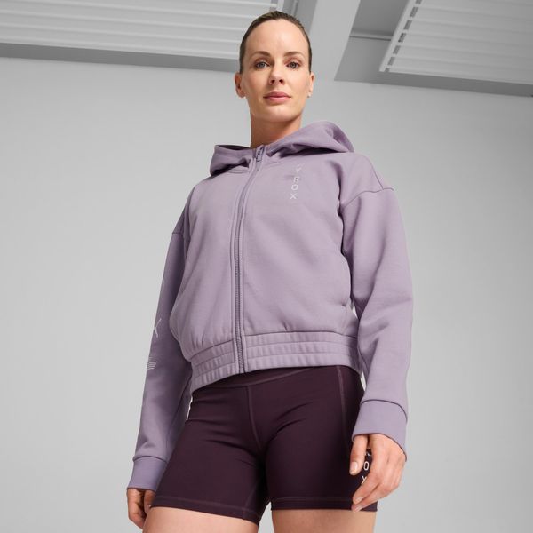 PUMA Women's Puma x HYROX Favourite Full-Zip Jacket, Purple, Size XL, Clothing