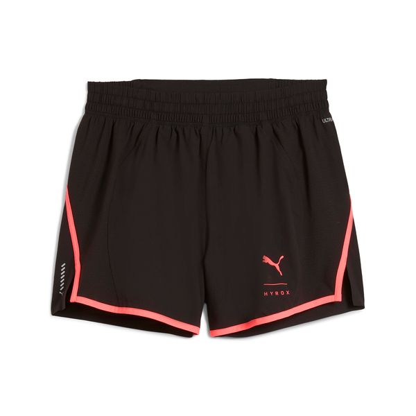 PUMA Women's Puma x HYROX Run Velo 4" Shorts, Black, Size L, Sports