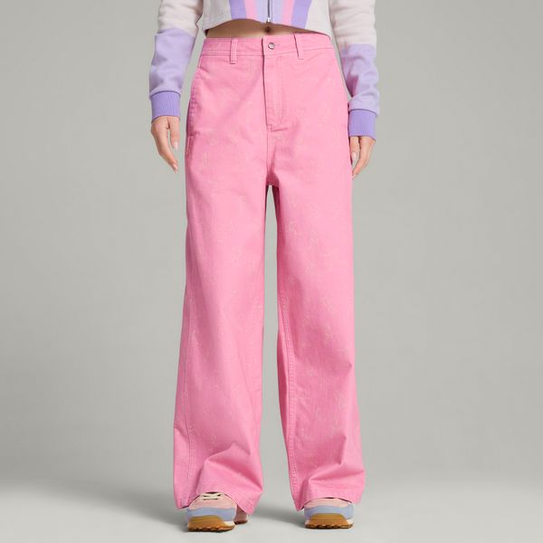 PUMA Women's Puma x KIDSUPER Pants, Pink, Size M, Clothing