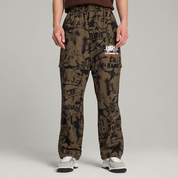 PUMA Women's PUMA x Lmc All-Over Print Pants Men, Wild Willow