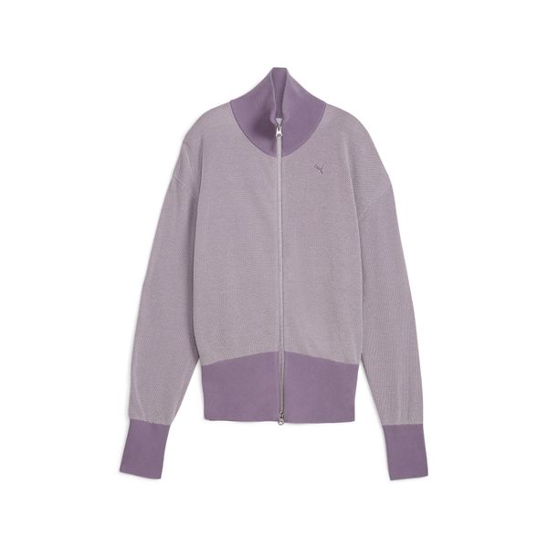 PUMA Women's Puma YONA Full-Zip Cardigan, Purple, Size XS, Select