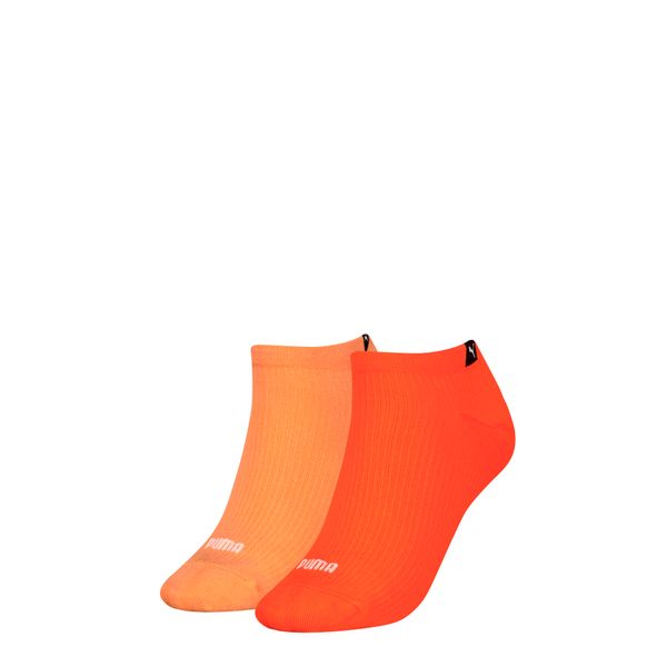 PUMA Women's Puma's Sneaker Socks 2 pack, Orange, Size 39-42, Clothing