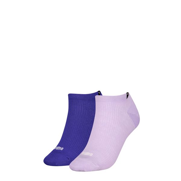 PUMA Women's Puma's Sneaker Socks 2 pack, Purple, Size 35-38, Clothing