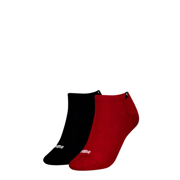 PUMA Women's Puma's Sneaker Socks 2 pack, Red, Size 35-38, Clothing