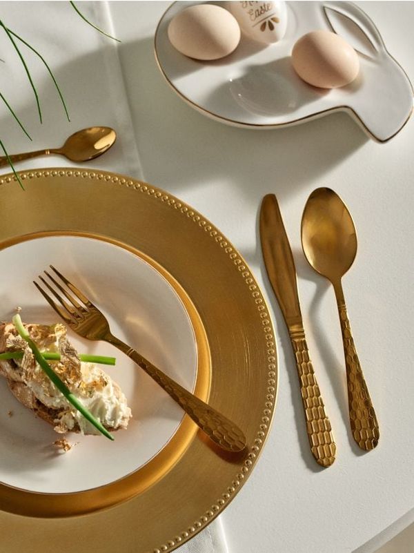 Sinsay Sinsay - 16-delni komplet pribora - zlata