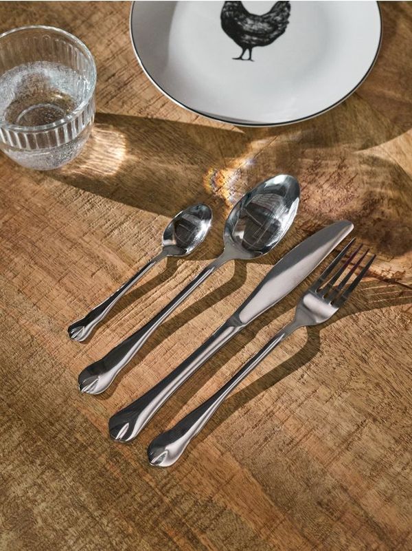 Sinsay Sinsay - 24-delni komplet pribora - srebrna