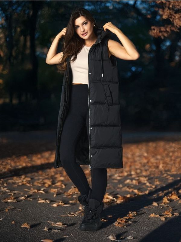 Sinsay Sinsay - Brezrokavnik - črna