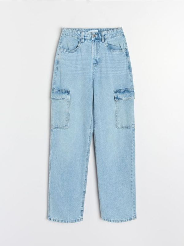 Sinsay Sinsay - Cargo kavbojke - modra