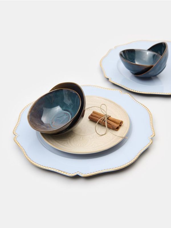 Sinsay Sinsay - Dekorativni pladenj 2 kosa - svetlo modra