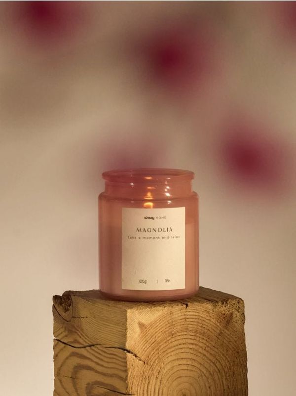 Sinsay Sinsay - Dišeča sveča Magnolia - pastelno roza