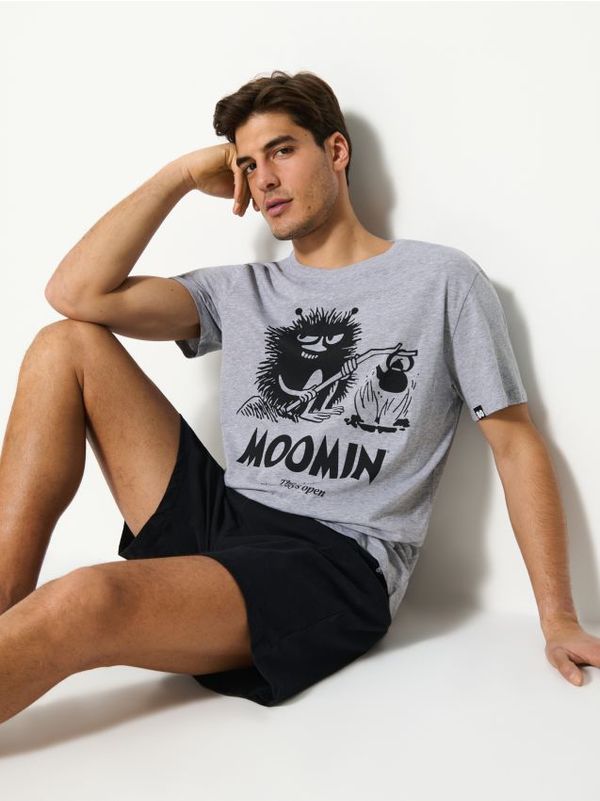 Sinsay Sinsay - Dvodelni komplet pižame The Moomins - svetlo siva