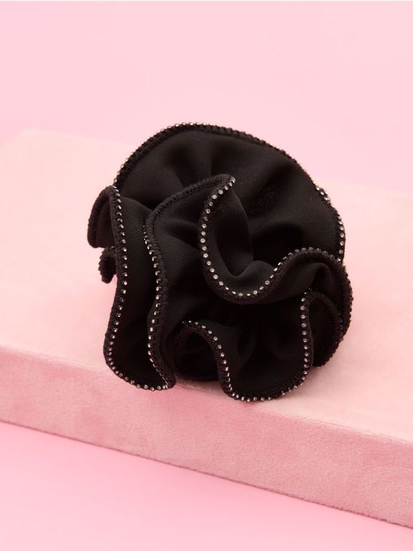 Sinsay Sinsay - Gumica za lase scrunchie - črna