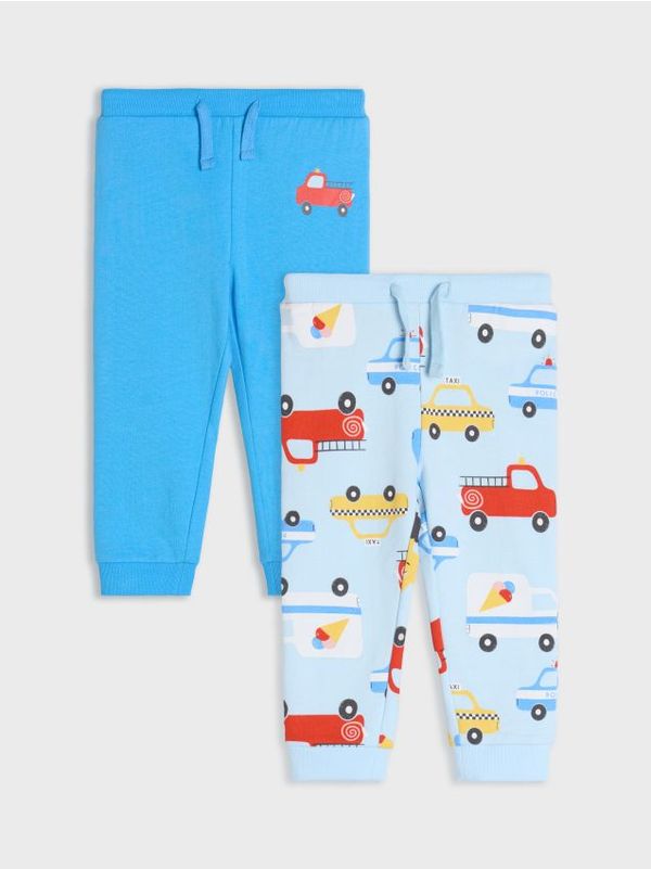 Sinsay Sinsay - Hlače 2 pack - bledo modra