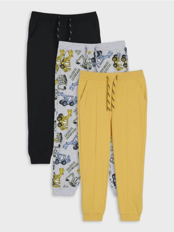 Sinsay Sinsay - Hlače 3 pack - rumena