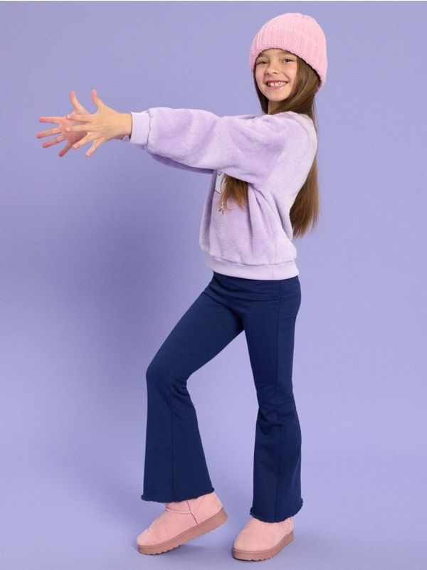 Sinsay Sinsay - Hlače flare - mornarica