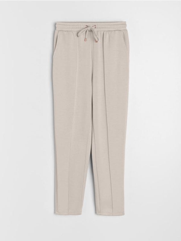 Sinsay Sinsay - Hlače s šivi - kožna