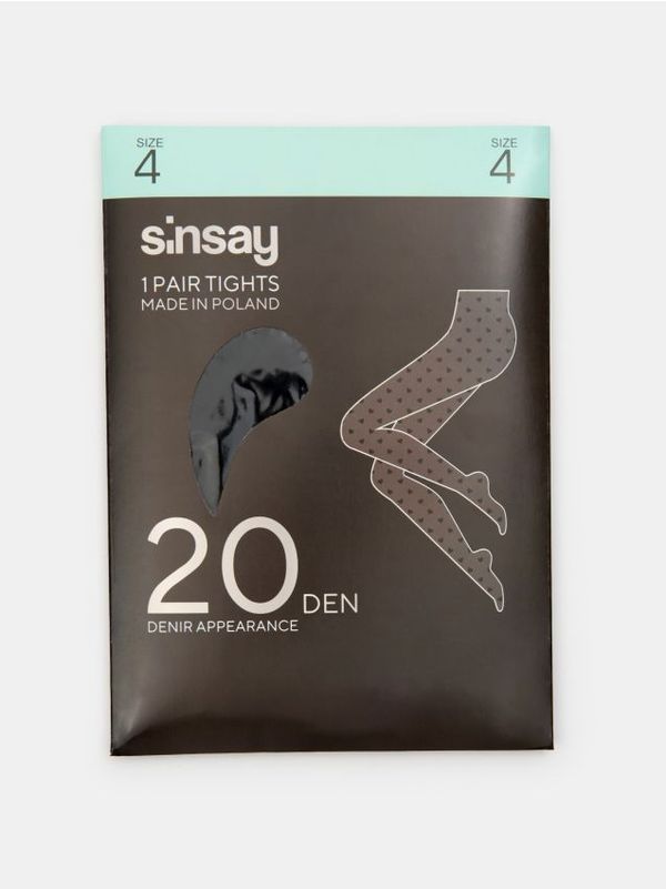 Sinsay Sinsay - Hlačne nogavice 20 DEN - črna