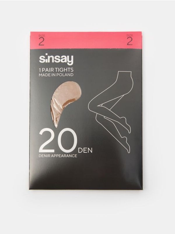 Sinsay Sinsay - Hlačne nogavice 20 DEN - wheat