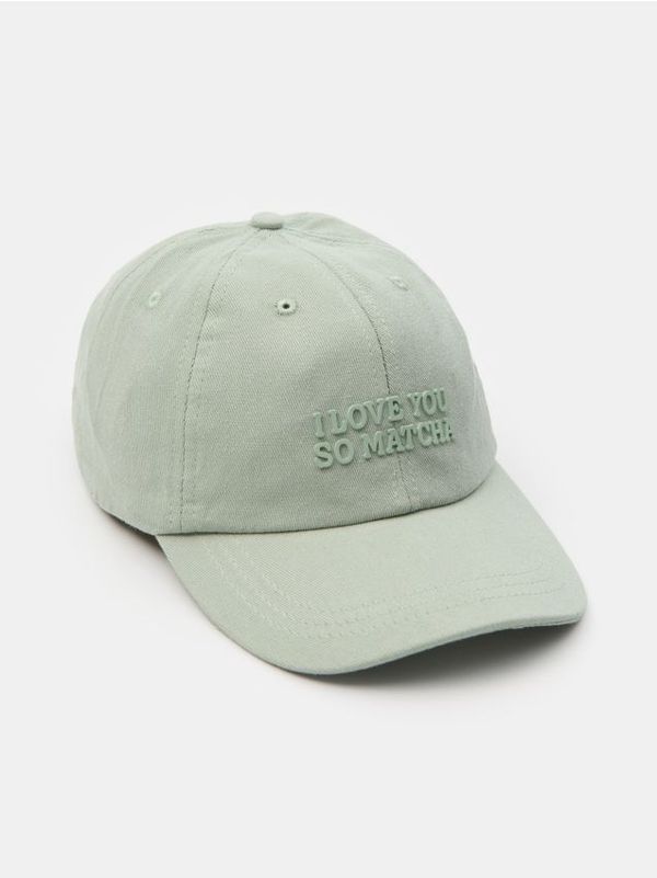 Sinsay Sinsay - Kapa s šiltom - bledo zelena