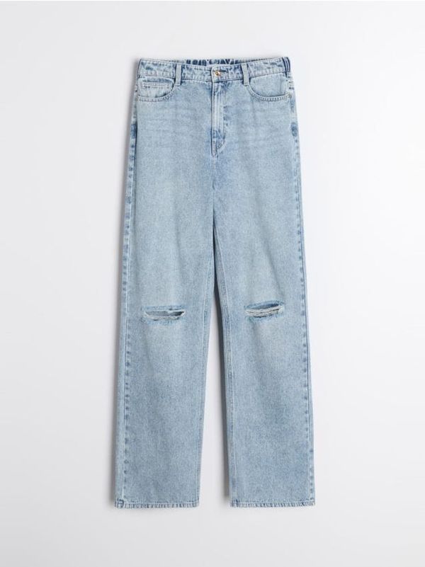 Sinsay Sinsay - Kavbojke wide leg - modra