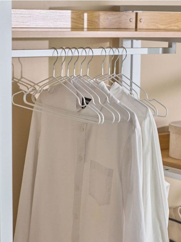 Sinsay Sinsay - Komplet 10 obešalnikov - bela