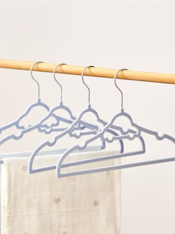 Sinsay Sinsay - Komplet 10 obešalnikov - bledo modra