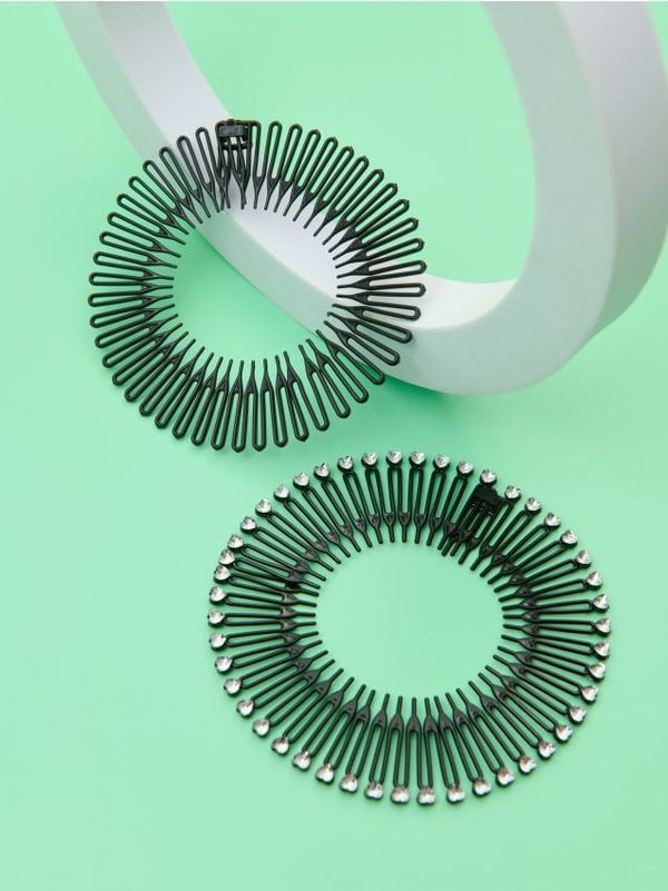 Sinsay Sinsay - Komplet 2 obročev za lase - črna