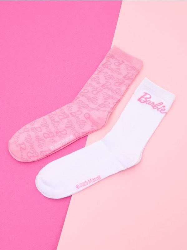 Sinsay Sinsay - Komplet 2 parov nogavic Barbie - večbarvna