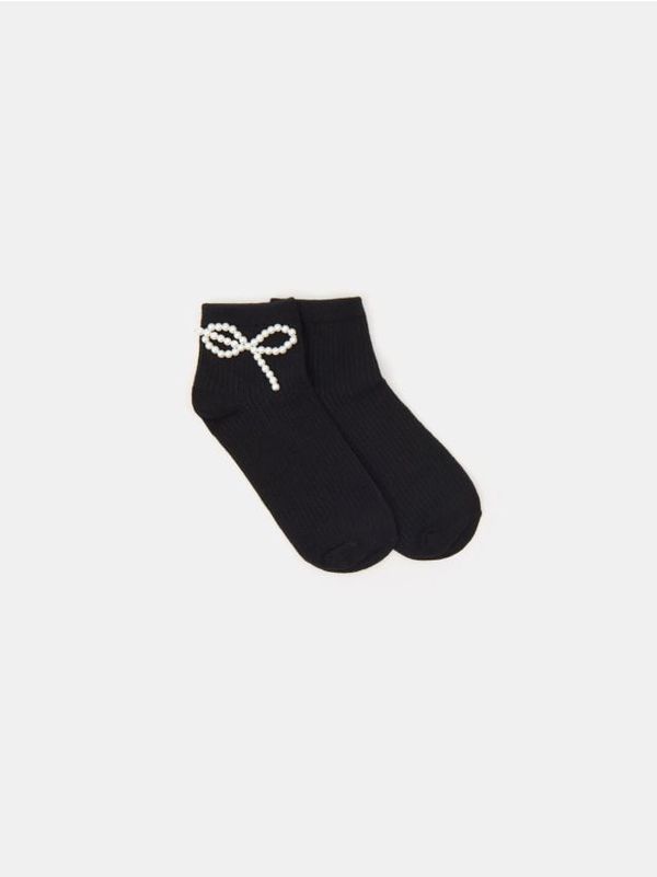 Sinsay Sinsay - Komplet 2 parov nogavic - črna